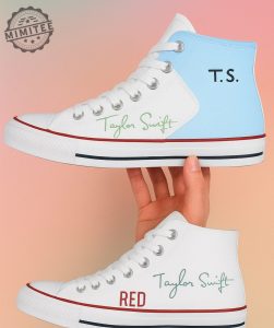 Taylor Swift Inspired High Top Sneakers %E2%80%93 Handwritten Album Era Design mimitee.com 1