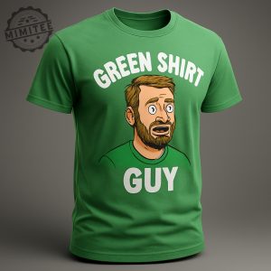 Green Shirt Guy 3D Graphic Tee %E2%80%93 Funny Cartoon Design mimitee.com 1