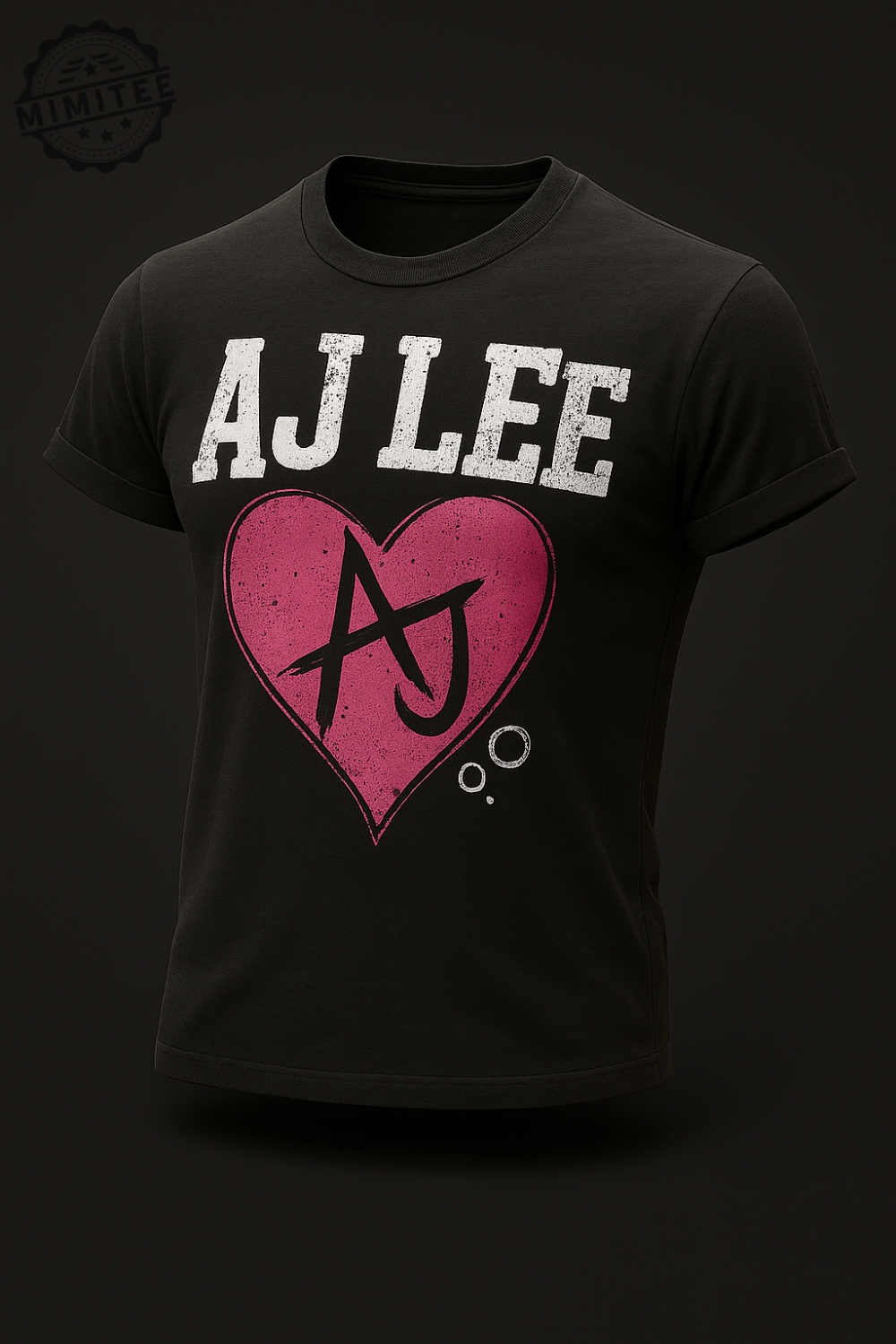 AJ Lee 3D Graphic Heart T Shirt %E2%80%93 Vintage Style Unisex Tee mimitee.com 1