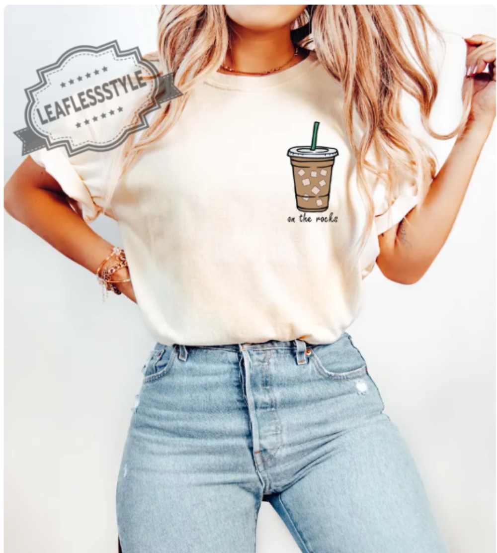On the Rocks Iced Coffee Weather Graphic Tee