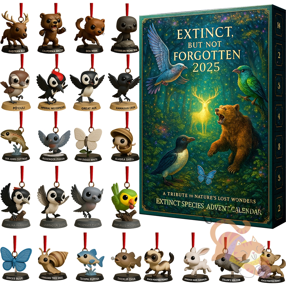Extinct Species Advent Calendar 2025 teetickler 1