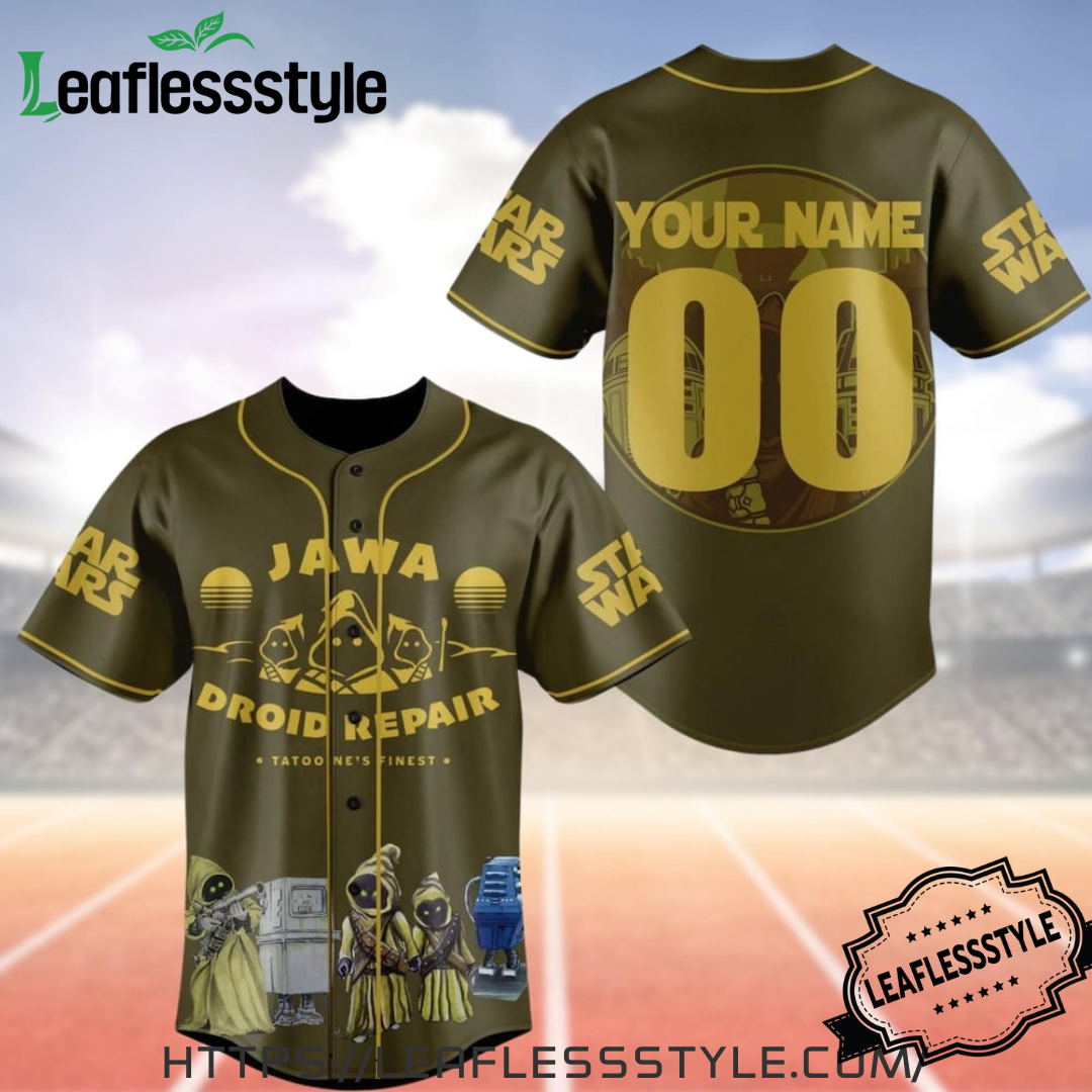 Custom Jawa Droid Repair Baseball Jersey Shirt Perfect Gift Idea For Fan