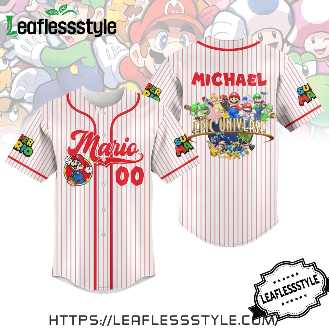 Super Mario, Universe Park Trip 2025 Jersey Shirt Perfect Gift Idea For Fan