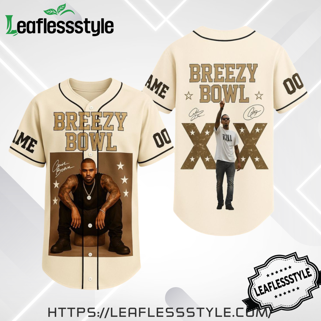 Chris Brown 2025 Breezy Bowl XX Baseball Jersey Shirt Perfect Gift Idea For Fans