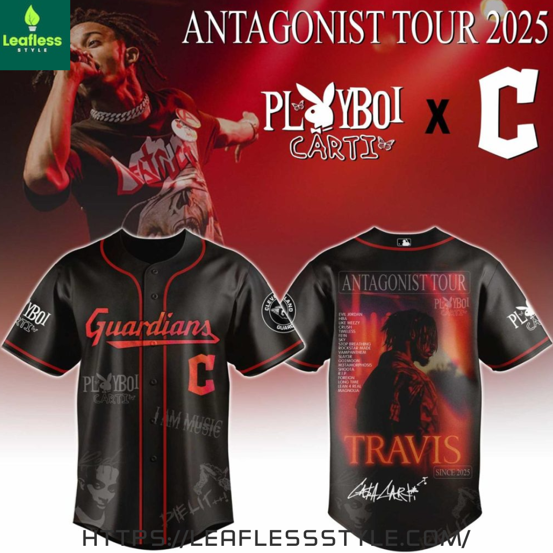 Cleveland Guardians x Playboi Carti Antagonist Tour 2025 Jersey Shirt Perfect Gift Idea For Men Women