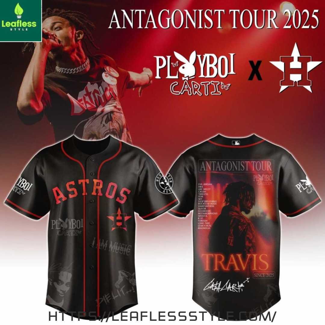 Houston Astros x Playboi Carti Antagonist Tour 2025 Jersey Shirt Perfect Gift Idea For Men Women