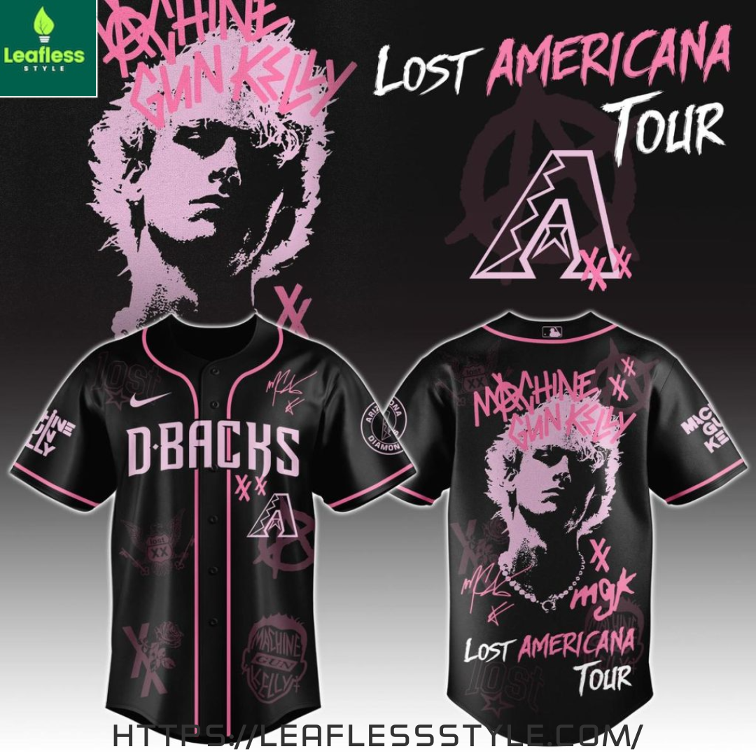 Arizona Diamondbacks x MGK The Lost Americana Tour Jersey Shirt Perfect Gift Idea For Men Women