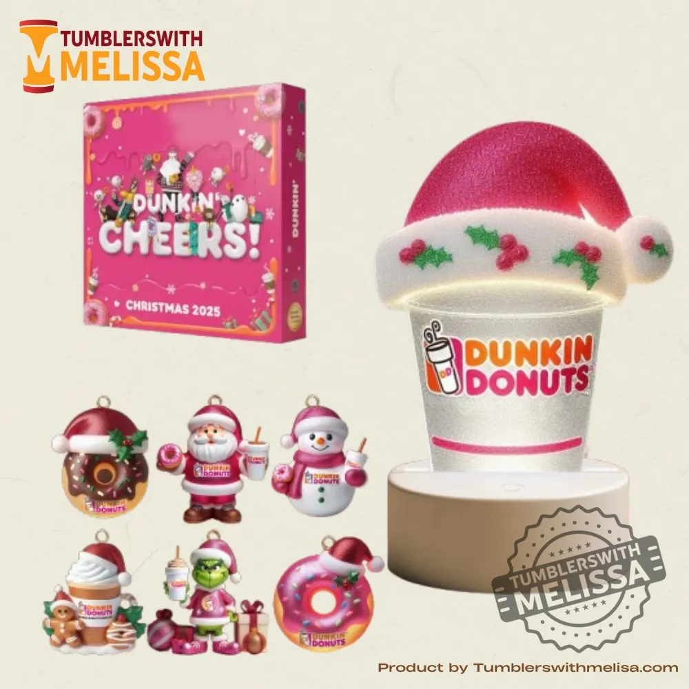 Dunkin Cheers 2025 Combo Christmas Snowball Ornament