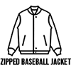 Zipped Baseball Jacket