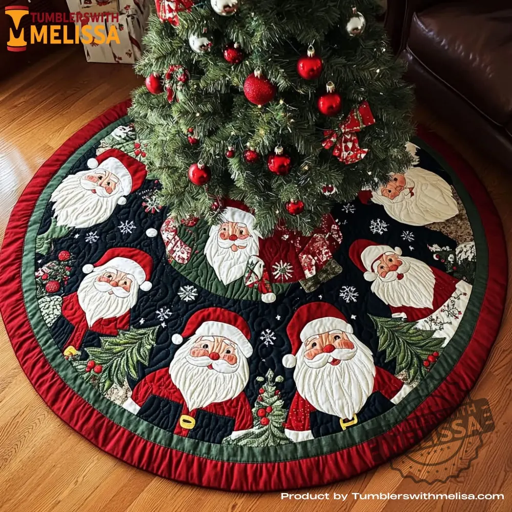 Santa Christmas Tree Skirt Home Decor