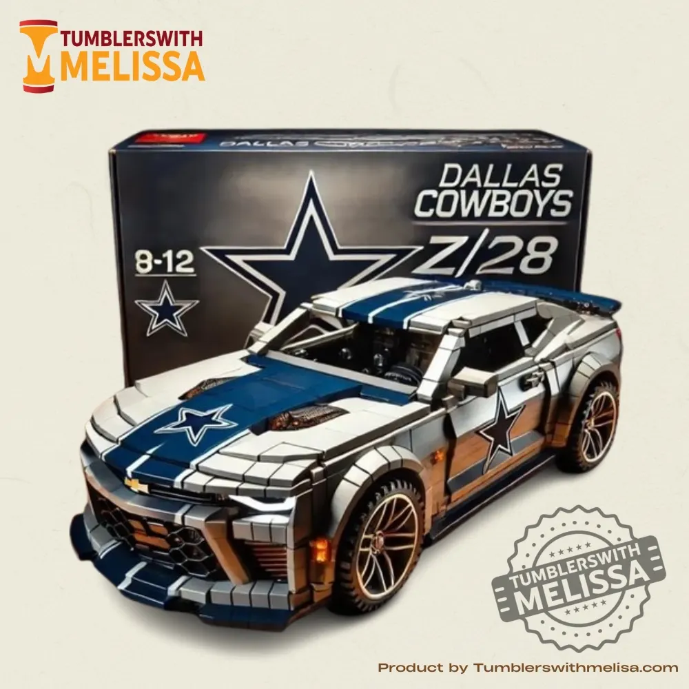 Dallas Cowboys Chevrolet Camaro Z28 Building Block Lego Set