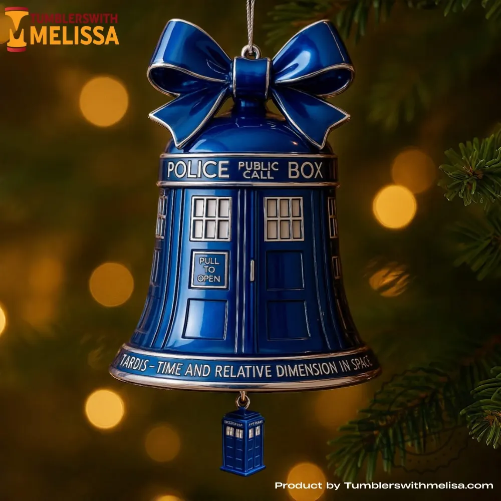 Doctor Who Tardis Christmas Bell Ornament