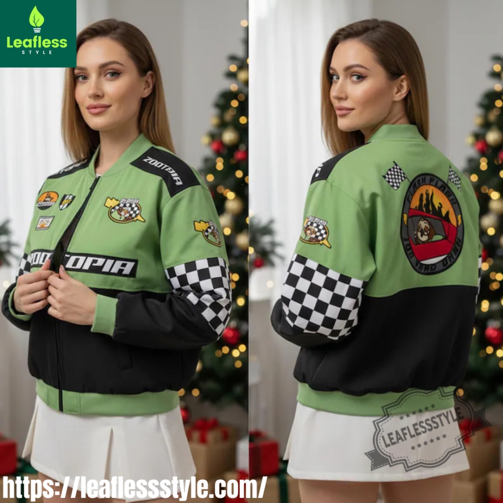 Disney Zootopia Flash Sloth Racing Bomber Jacket