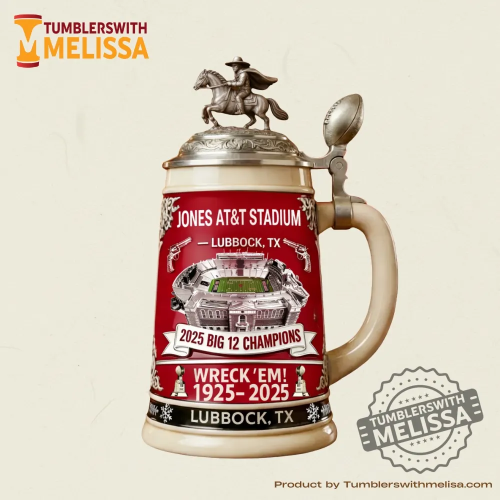 Texas Tech Red Raiders Big 12 Championship 2025 Beer Stein