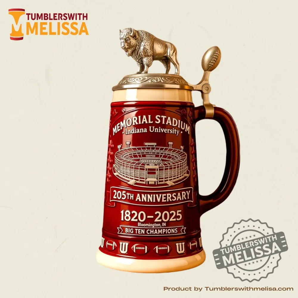 Indiana University Hoosiers  Big Ten Champions 205Th Anniversary Beer Stein