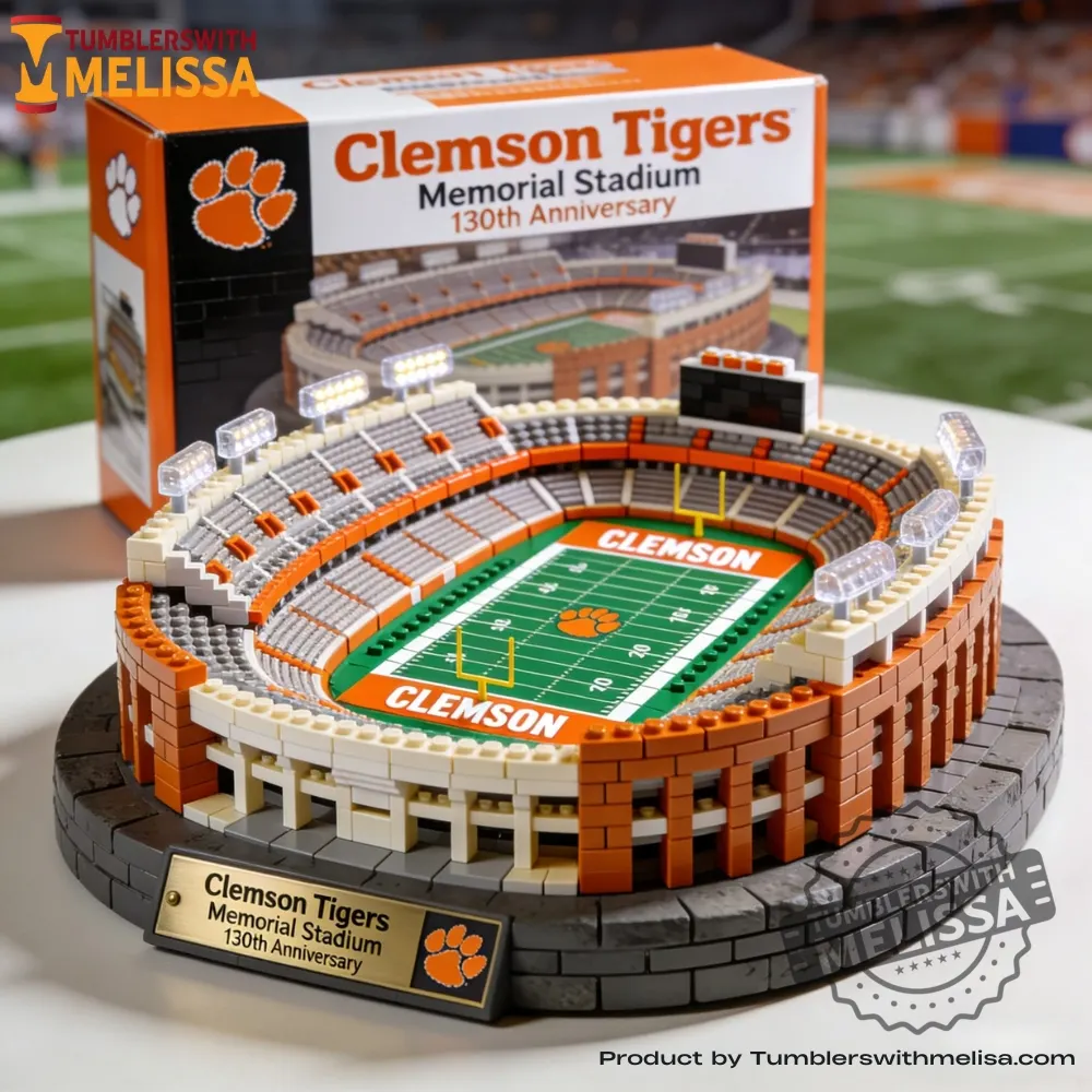Clemson Tigers Death Valley 130Th Anniversary Building Block Set