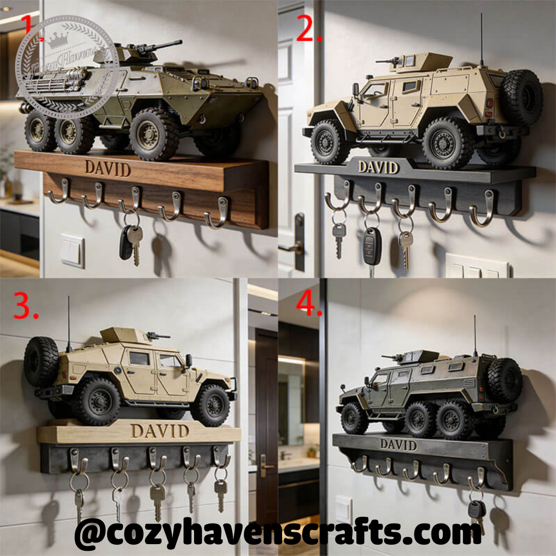 Custom Armored Vehicle Wall Hooks