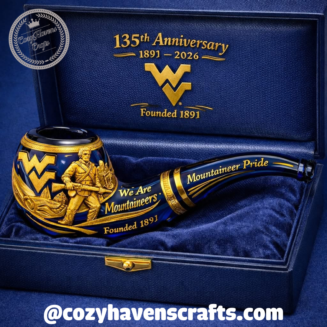 West Virginia Mountaineers 135th Anniversary Pipe