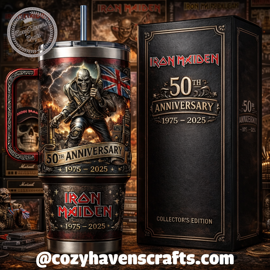 Iron Maiden 50Th Anniversary Tumbler