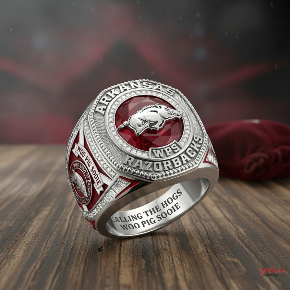 Arkansas Razorbacks Premium Engraved Ring