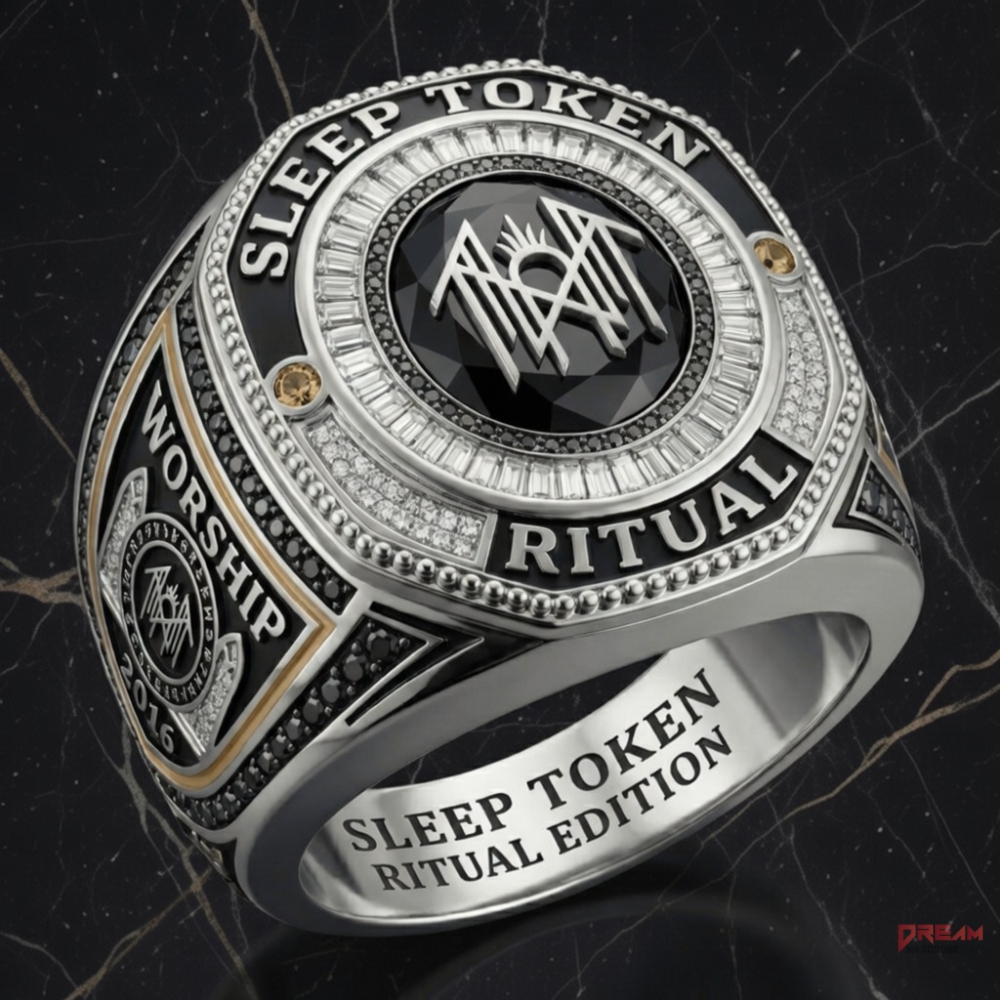 Sleep Token Ritual Premium Engraved Ring