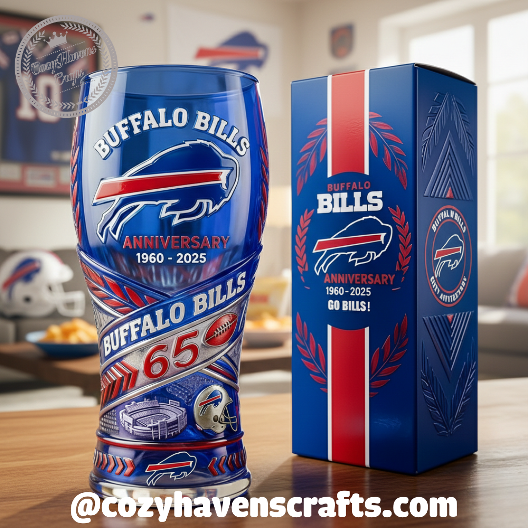 Buffalo Bills 65th Anniversary Glass