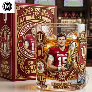 Fernando Mendoza 2026 CFP National Champion Whiskey Glass