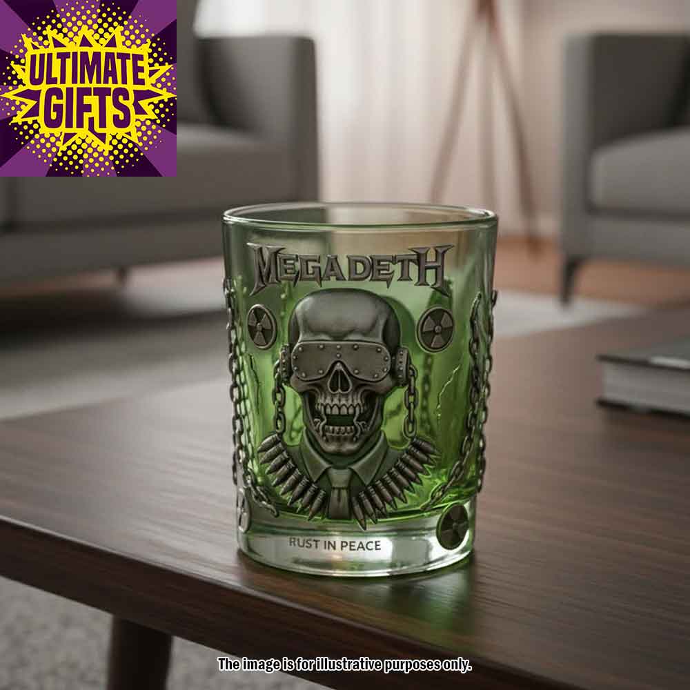 Megadeth Official "Rust In Peace" Collector's Glass