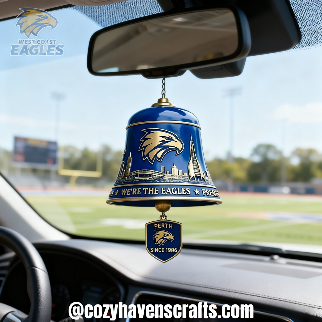 Perth Eagles Since 1986 Commemorative Car Hanging Bell Ornament