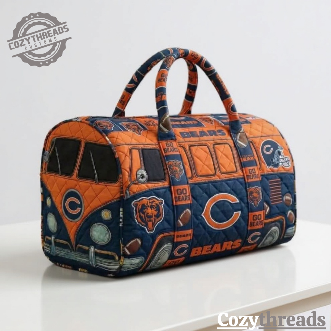 Chicago Bears Quilted Van Duffel Bag