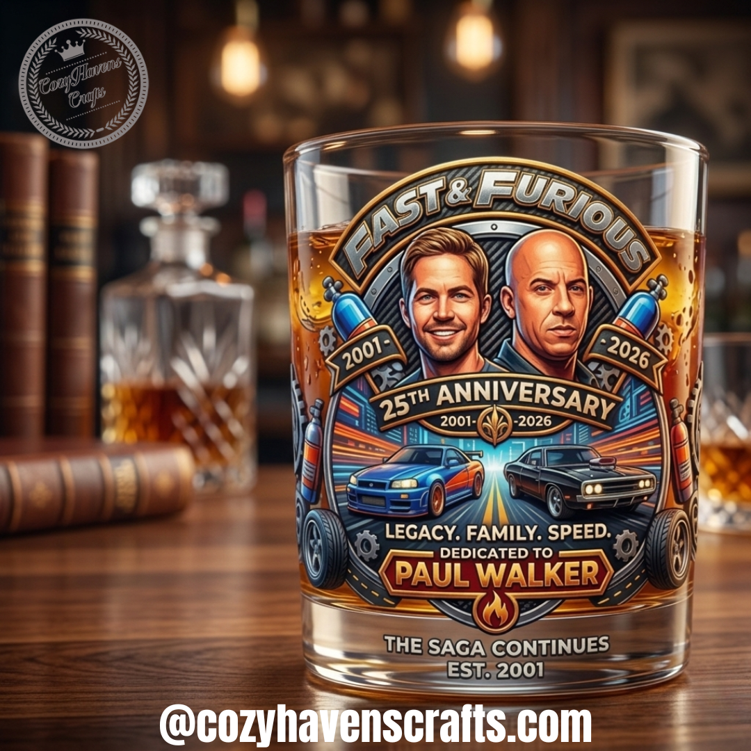 Fast x Furious 25th Anniversary Collector Glass