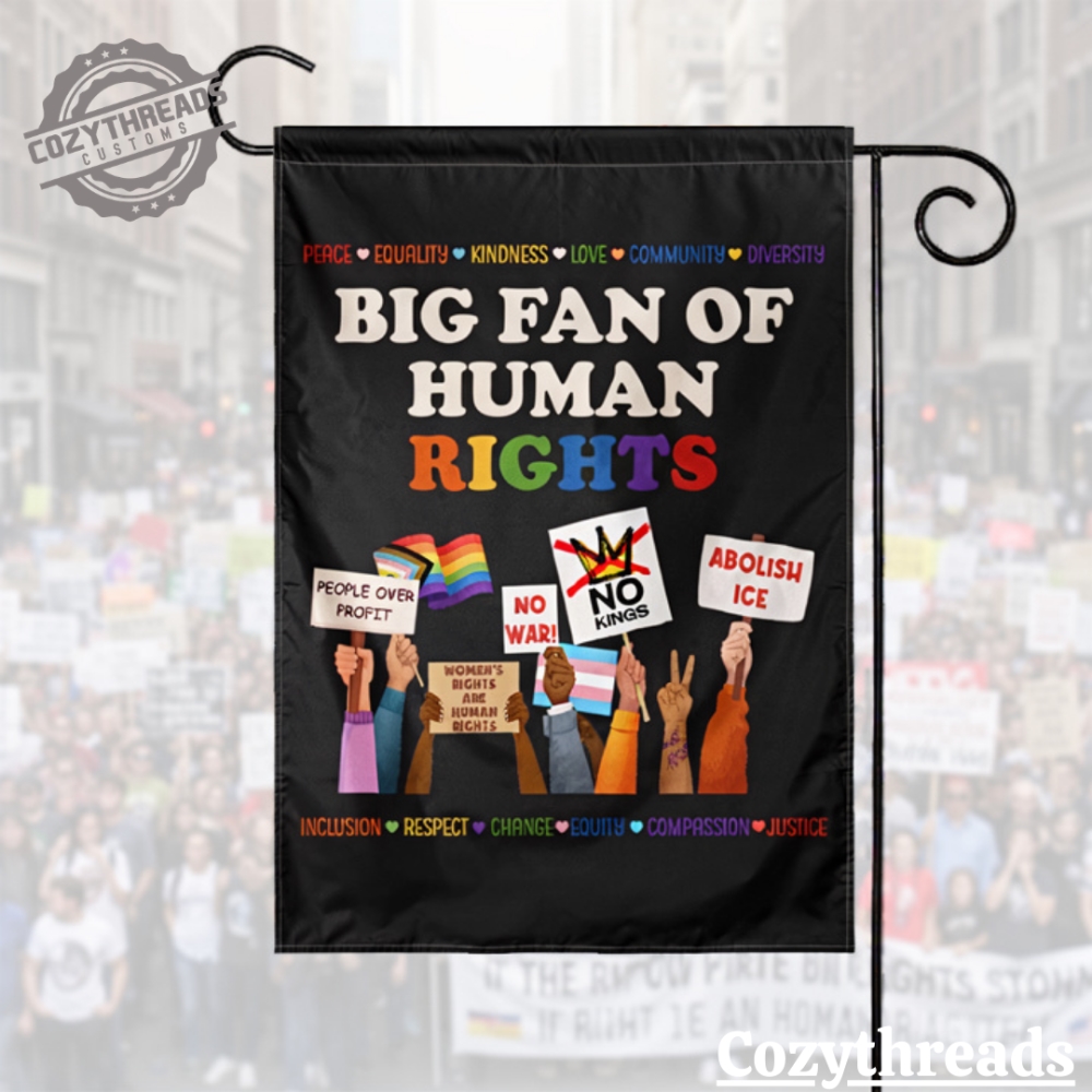 Human Rights Garden Flag