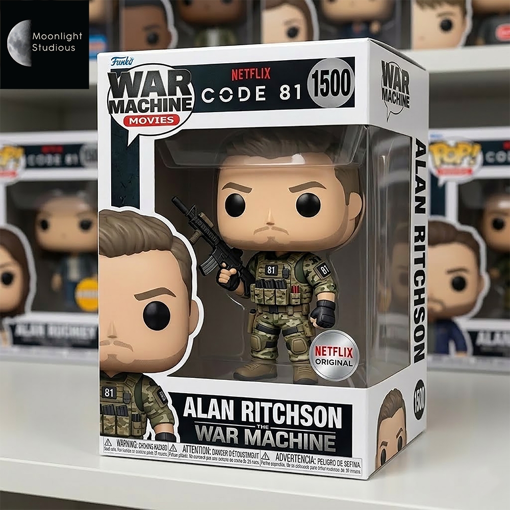Alan Ritchson War Machine Code 81 Collector Edition Pop Figure