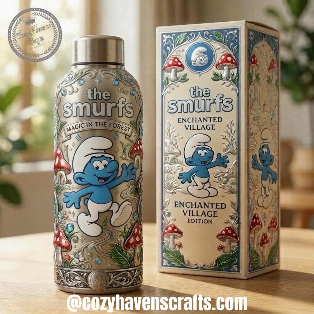 The Smurfs Magic In The Forest Insulated 20oz Water Bottle