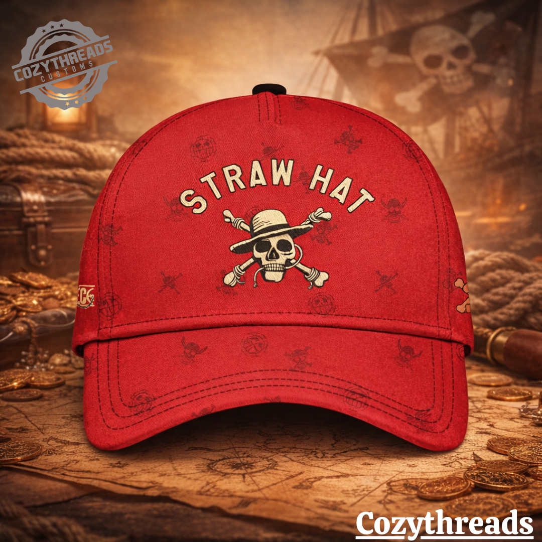 One Piece Straw Hat Pirate Logo Cap
