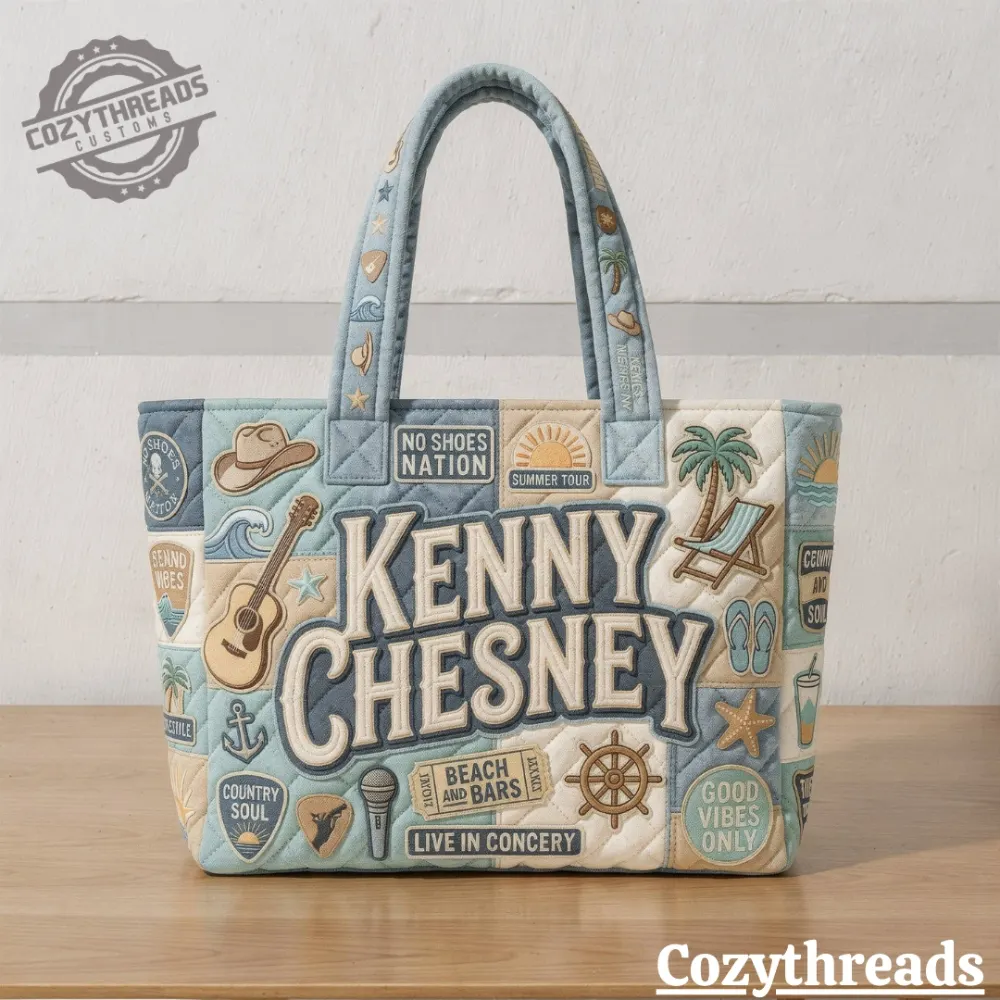 Kenny Chesney No Shoes Nation Quilt Tote Bag