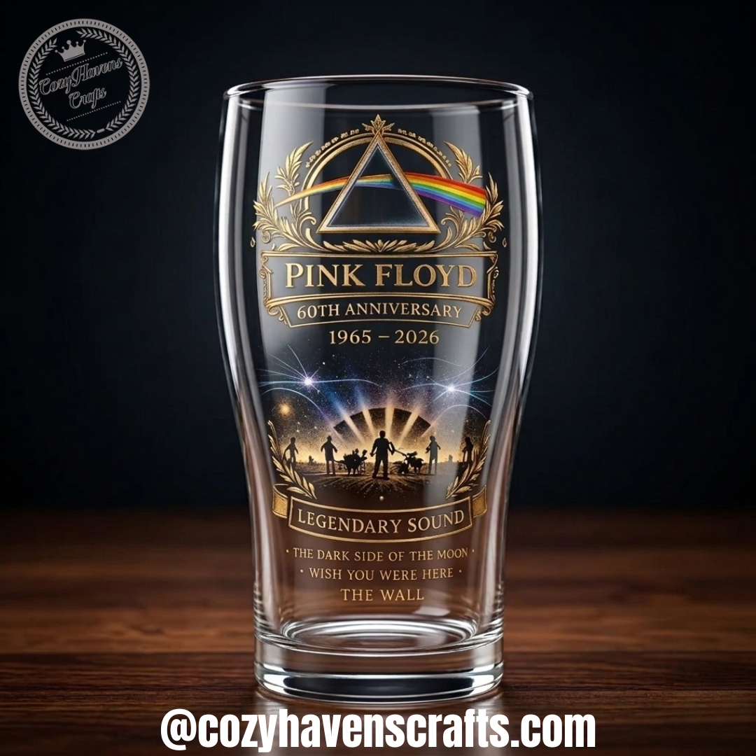 Pink Floyd 60th Anniversary Commemorative Pint Glass