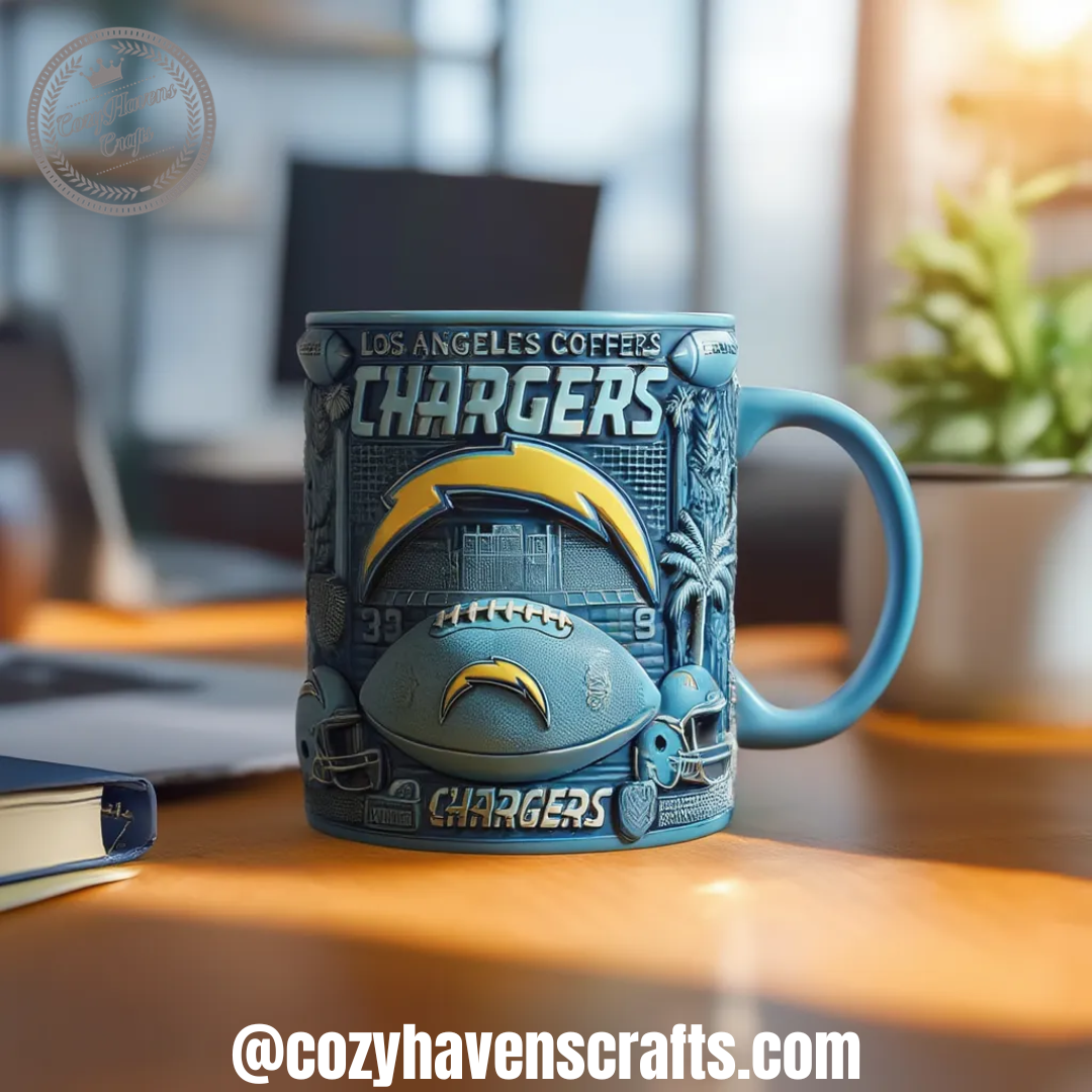 Los Angeles Chargers NFL Lightning Bolt Coffee Mug