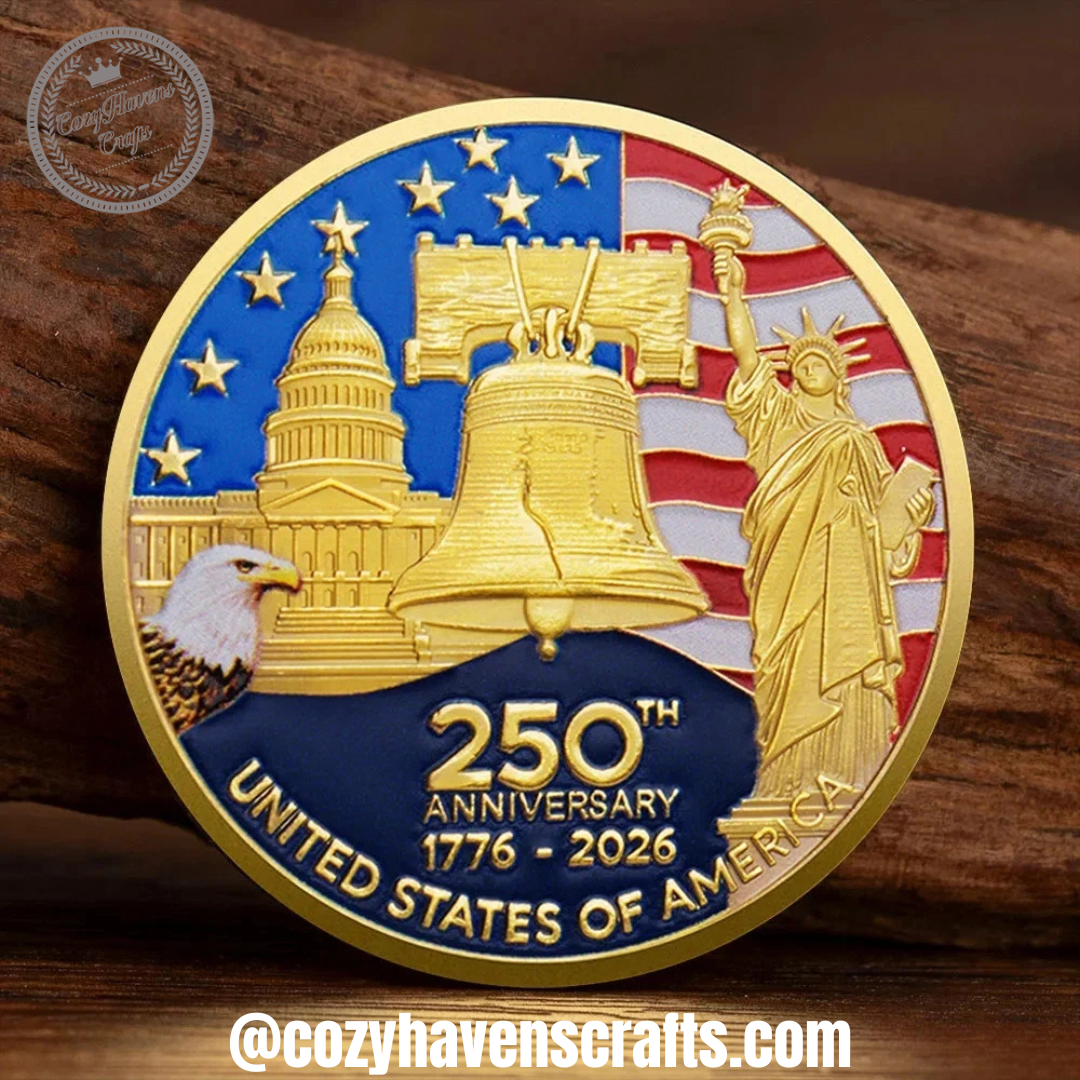 United States of America 250th Anniversary Statue of Liberty Challenge Coin Gift
