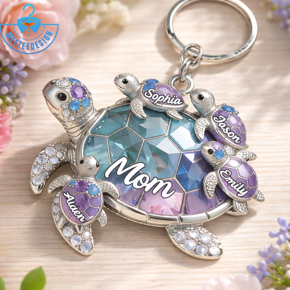 Turtle Family Keychain
