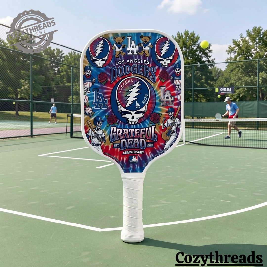 Los Angeles Dodgers 2026 Grateful Dead Dead Pint Pickleball Paddle