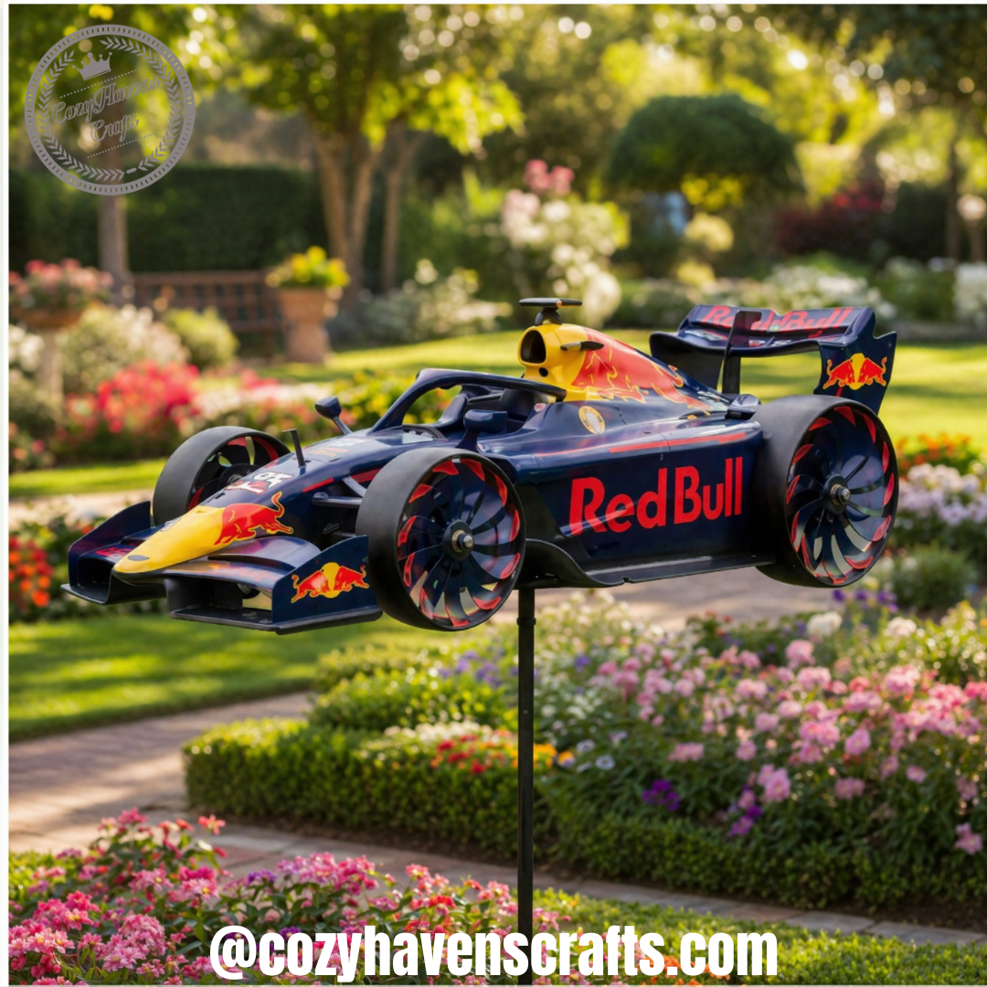 Red Bull Racing F1 Garden Wind Spinner Decor