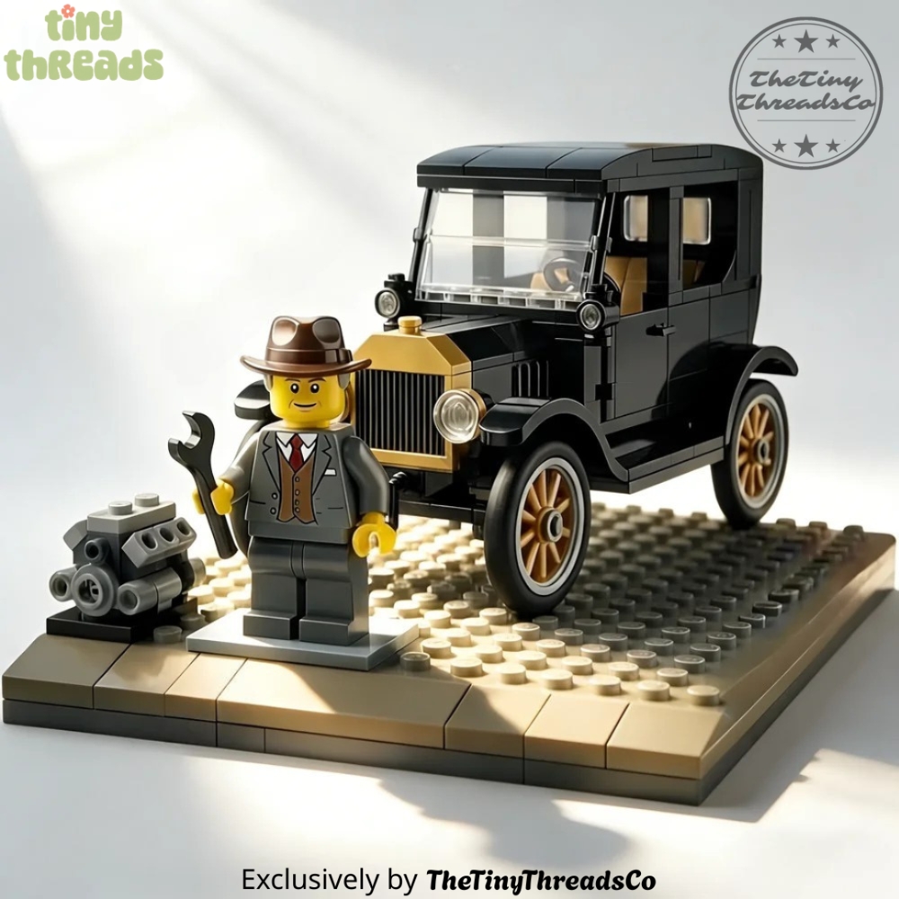 Timeless Ride 1903 Classic Car Brick Model Kit
