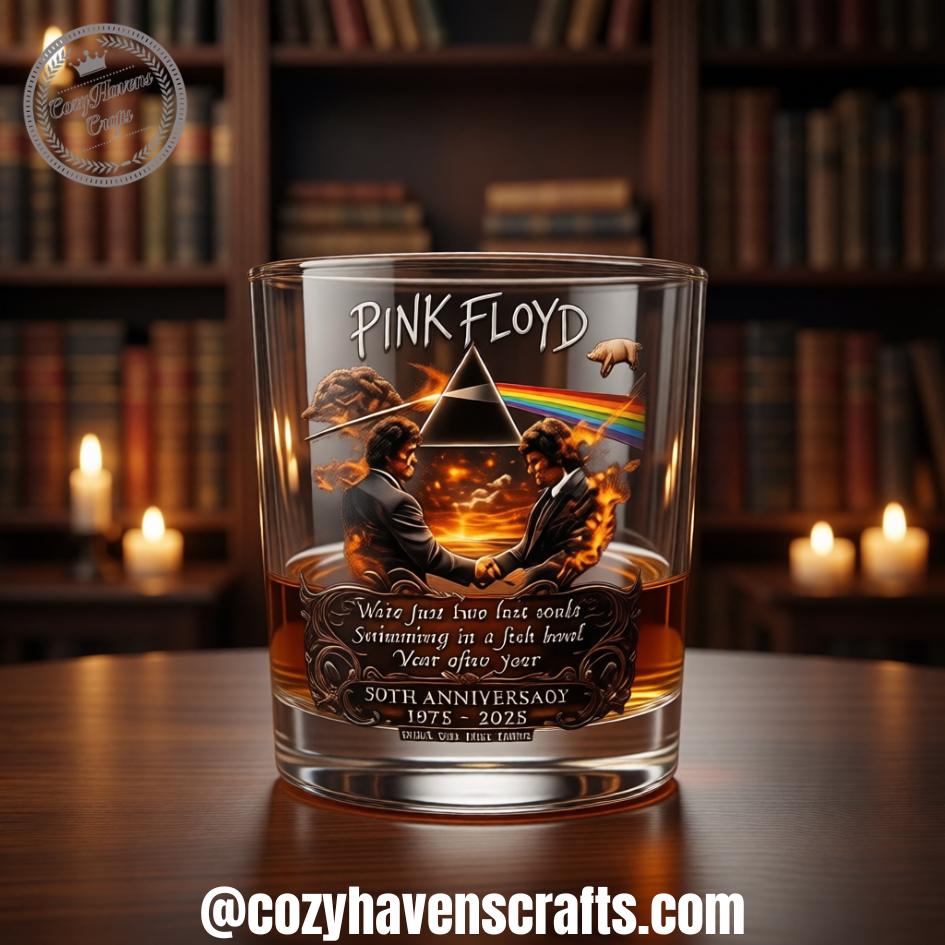 Pink Floyd 50th Anniversary Whiskey Glass