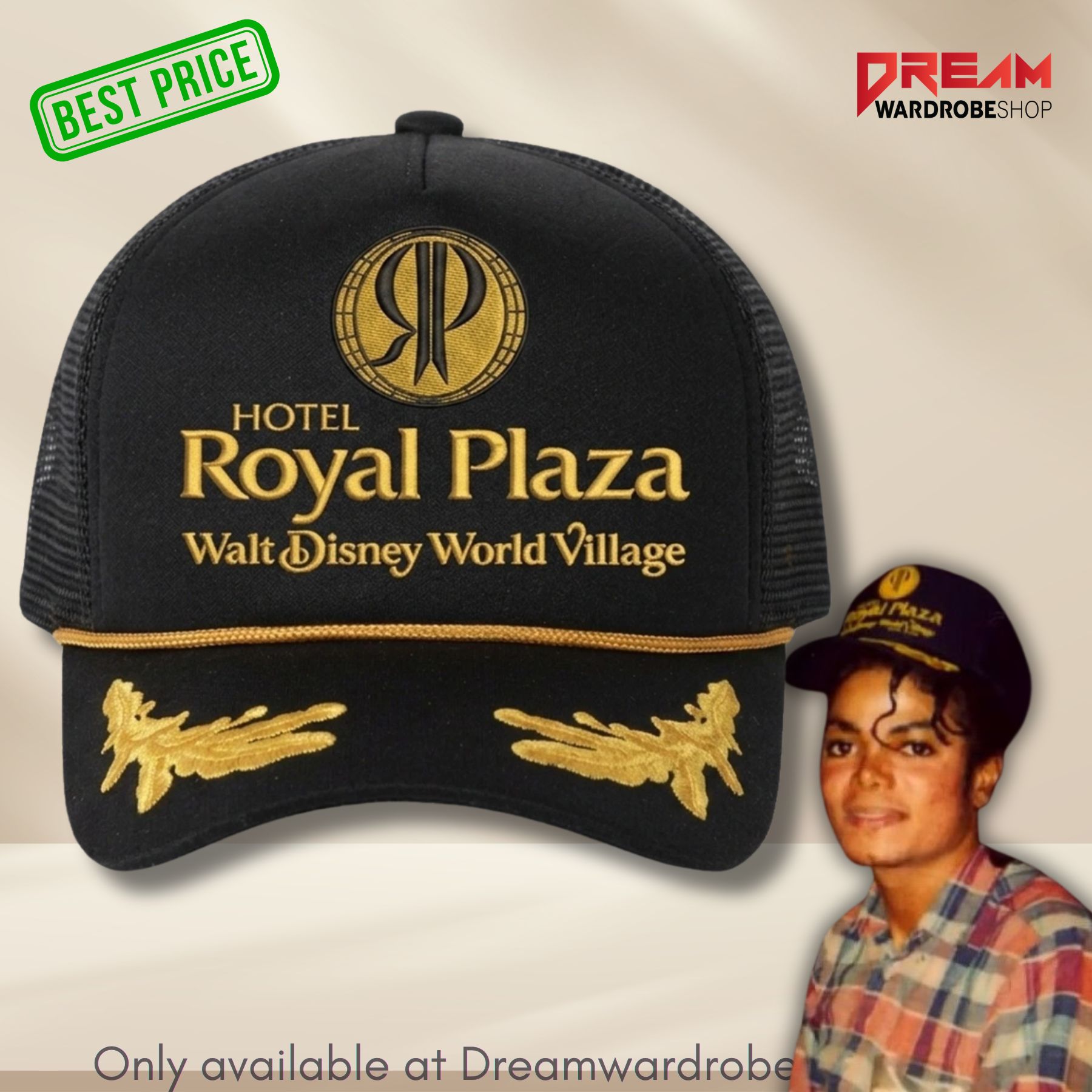 2026 Michael Jackson Movie Royal Plaza Embroidered Trucker Cap