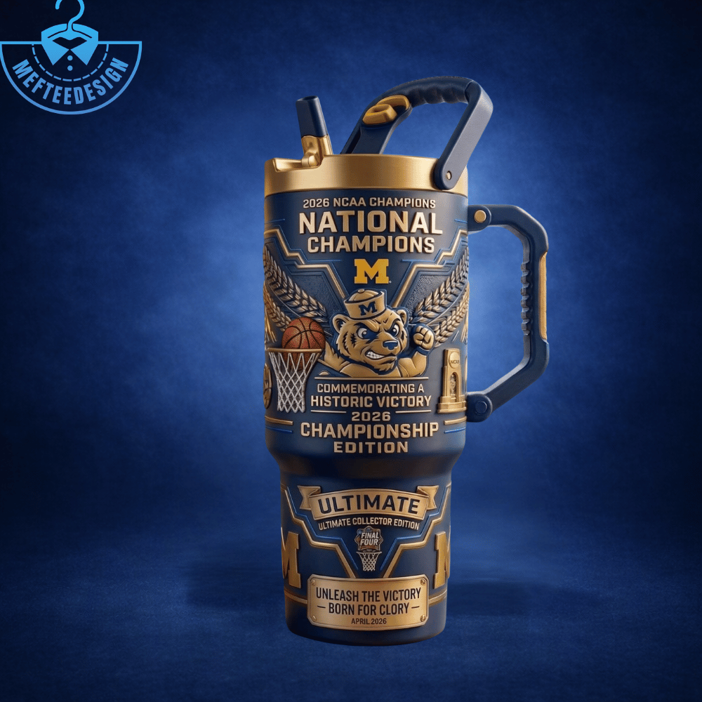Michigan Wolverines Ncaa Basketball National Champions Commemorative Tumbler 2026