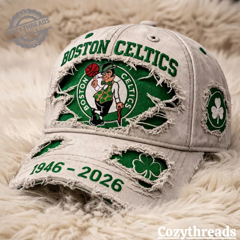 Boston Celtics 80Th Anniversary Distressed Cap