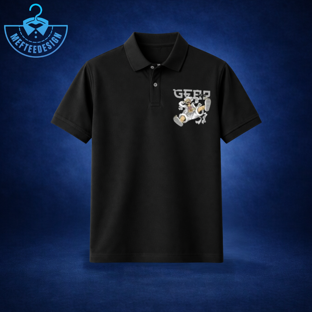 One Piece Luffy Gear 5 Polo Shirt 2026