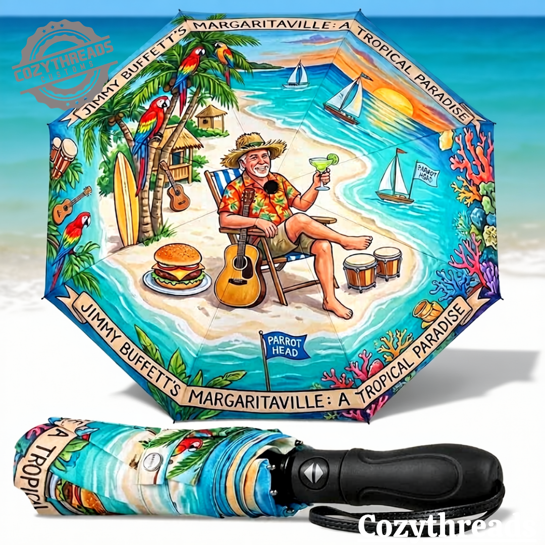 Jimmy Buffett Margaritaville Tropical Paradise Umbrella