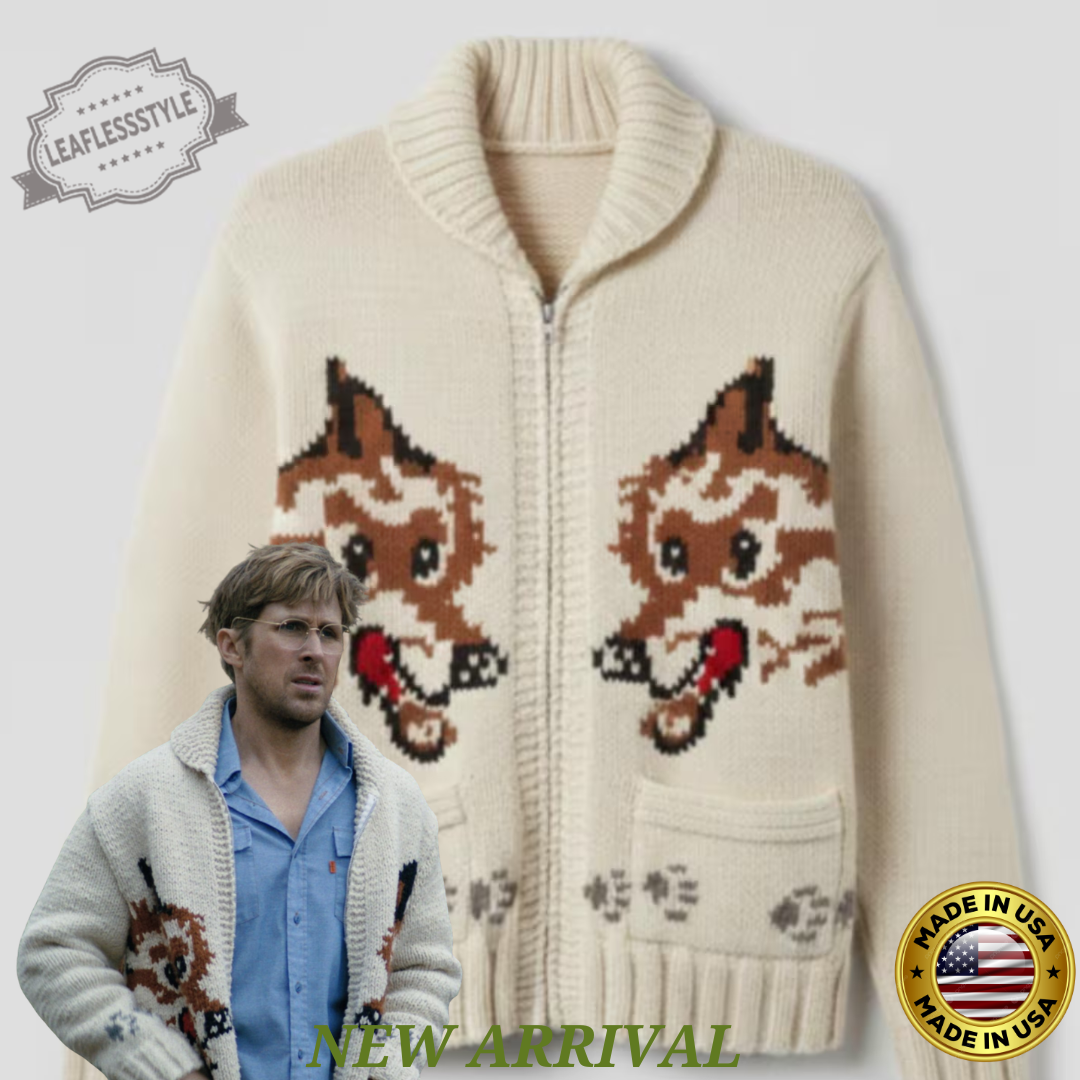 New Arrival Project Hail Mary Ryan Gosling Rocky Grace Zipper Knit Cardigan